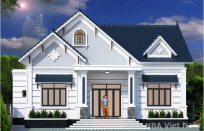 Mẫu Nhà Mái Thái 1 Tầng 3 Phòng Ngủ Diện Tích 120m2 Giá Chỉ 750 Triệu