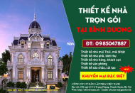 Thiết kế thi công xây dựng nhà trọ, nhà phố, biệt thự tại Bình Dương