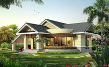 Tổng hợp những mẫu nhà cấp 4 mái Thái, mái Nhật 4 phòng ngủ hiện đại