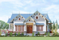 Mẫu nhà mái Thái cấp 4 nông thôn đẹp được ưa chuộng Năm Nhâm Dần 2022