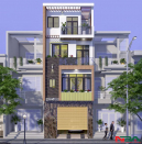 Mẫu nhà ống 4 tầng có gác lửng đẹp được ưa chuộng Năm Nhâm Dần 2022