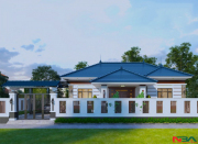 Mẫu nhà vườn cấp 4 mái Nhật đẹp 3 phòng ngủ tại Thanh Hóa rẻ đẹp