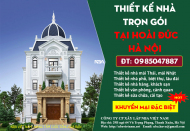 Thiết kế nhà trọn gói | Báo giá thiết kế nhà ở huyện Hoài Đức Hà Nội