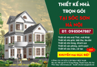 Thiết kế nhà trọn gói | Báo giá thiết kế nhà ở huyện Sóc Sơn Hà Nội