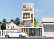 Mẫu thiết kế nhà phố 4 tầng 5x16m xu hướng thiết kế nhà ở năm 2022