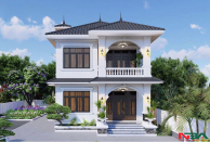 Mẫu Nhà Mái Nhật 2 tầng 6mx13m 4 Phòng Ngủ Đẹp Hợp Phong Thủy