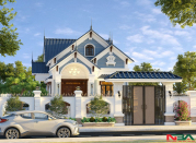 Mẫu nhà vườn mái Thái 4 phòng ngủ 9m x16m phù hợp mọi gia đình
