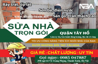 Dịch vụ sửa nhà trọn gói quận Tây Hồ uy tín cập nhật mới nhất