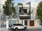 Mẫu thiết kế nhà phố 2 tầng 4.6x13m 3 phòng ngủ tối đa công năng sử dụng