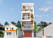 Mẫu thiết kế nhà phố 4 tầng 5x16m 4 phòng ngủ công năng sử dụng khoa học