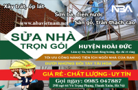Dịch vụ sửa nhà trọn gói huyện Hoài Đức uy tín cập nhật mới nhất