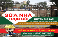 Dịch vụ sửa nhà trọn gói huyện Gia Lâm uy tín cập nhật mới nhất