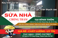 Báo giá sửa nhà chống thấm hiệu quả tại Đình Thôn, Cầu Giấy mới nhất