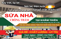 Báo giá sửa nhà chống thấm hiệu quả tại Khâm Thiên, Đống Đa mới nhất