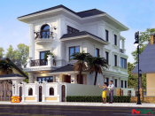 Mẫu nhà mái Nhật 3 tầng 3 ngủ kích thước 7.5x12m biệt thự thu nhỏ