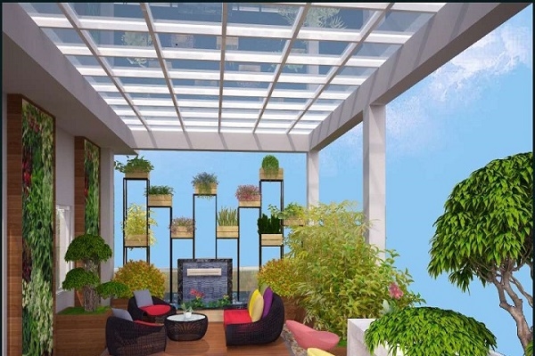 Những mẫu thiết kế sân thượng đẹp cho nhà ống hoặc nhà phố hiện đại - 5