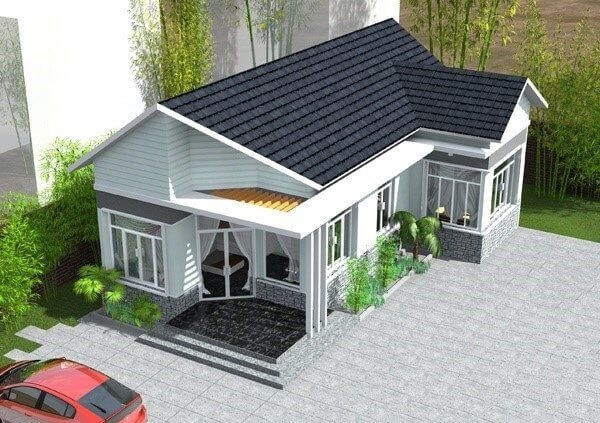 Những mẫu nhà cấp 4 mái thái đẹp sẽ hớp hồn bạn ngay từ cái nhìn đầu tiên - Hình 4