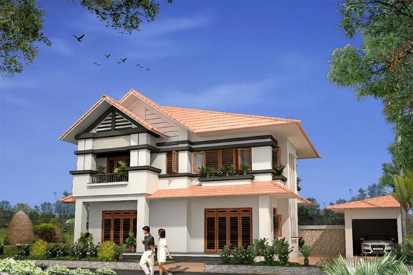 Biệt thự vườn 2 tầng mái thái 1