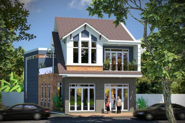 Biệt thự 2 tầng mái thái diện tích 130m2 1