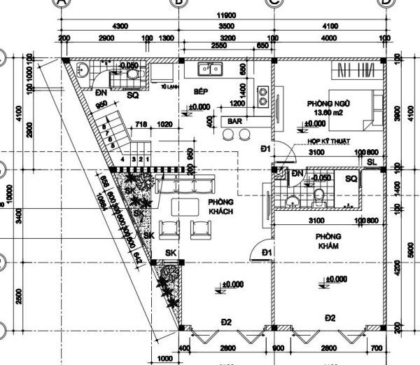 Biệt thự 2 tầng mái thái diện tích 130m2 3