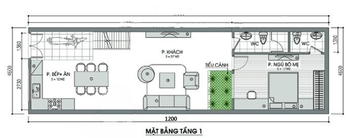 nhà cấp 4 gác lửng