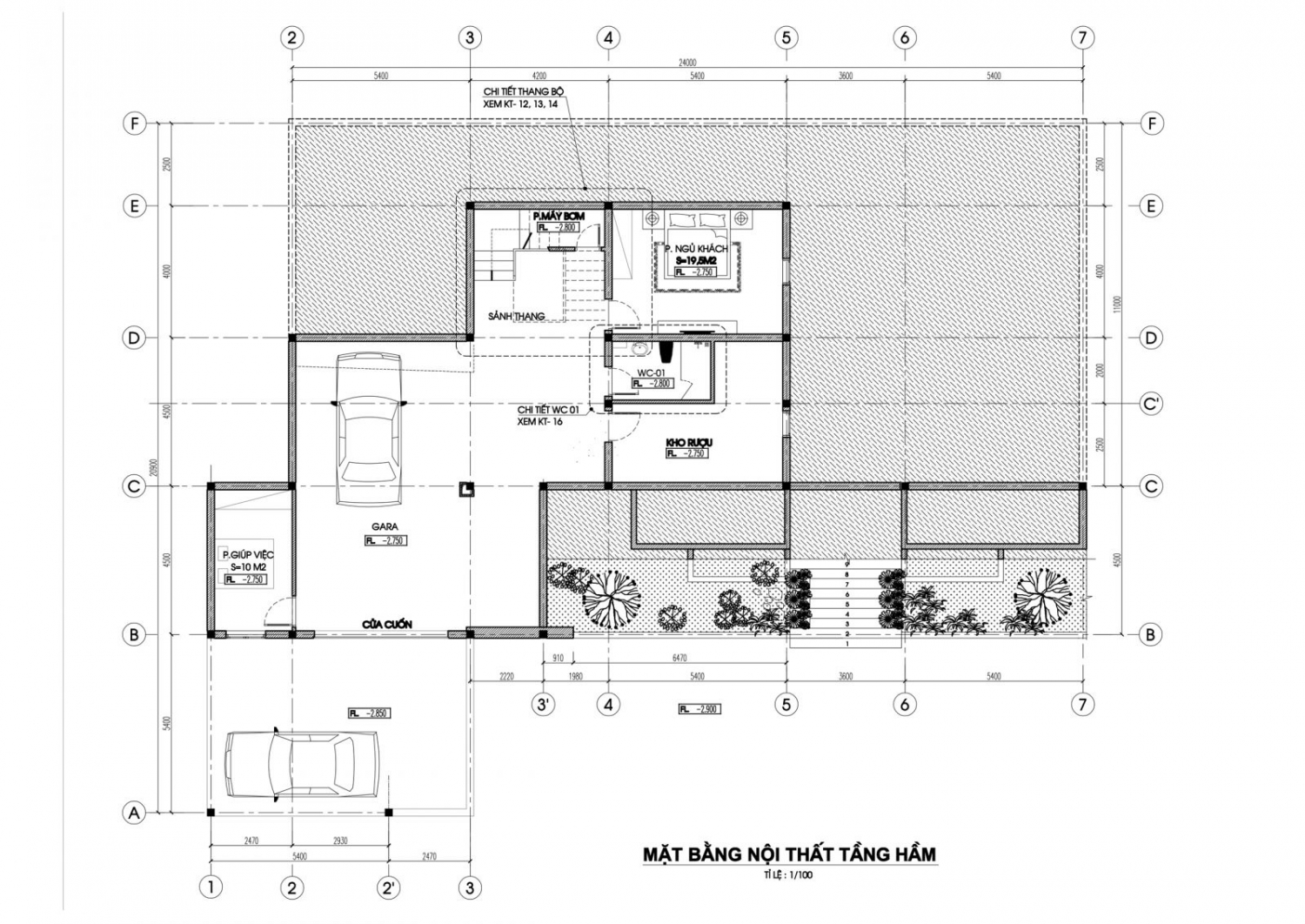 Biệt thự 2 tầng mái bằng