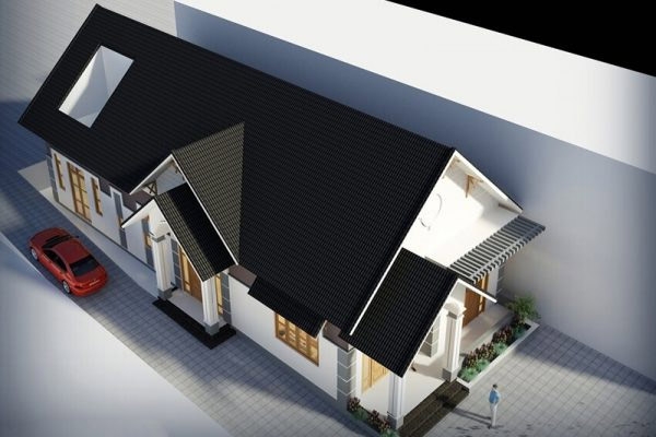 Nhà cấp 4 gác lửng 3 phòng ngủ