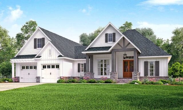 Nhà cấp 4 mái thái có sân vườn mẫu 1