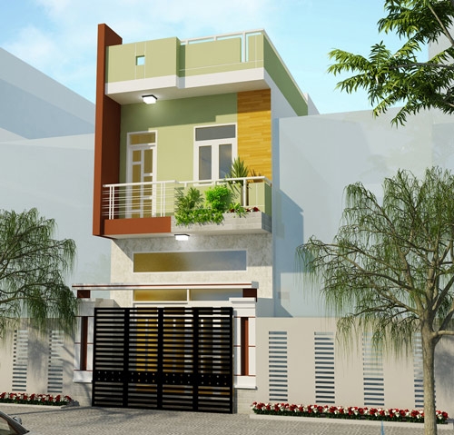 Mẫu nhà ống 2 tầng 3 phòng ngủ, 4×15m