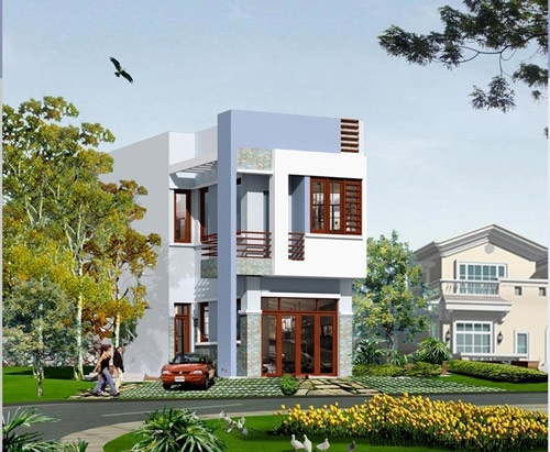 Mẫu nhà ống 2 tầng 3 phòng ngủ 5×18m