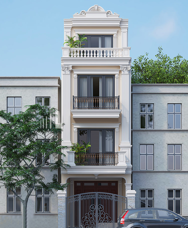 thiet ke nha ong tan co dien mat tien 4m 1 1