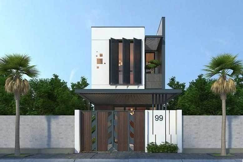6 mẫu nhà ống 2 tầng mái bằng tuyệt đẹp với chi phí chỉ từ 400 triệu