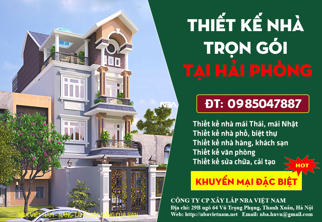 thiet ke nha tron goi tai hai phong