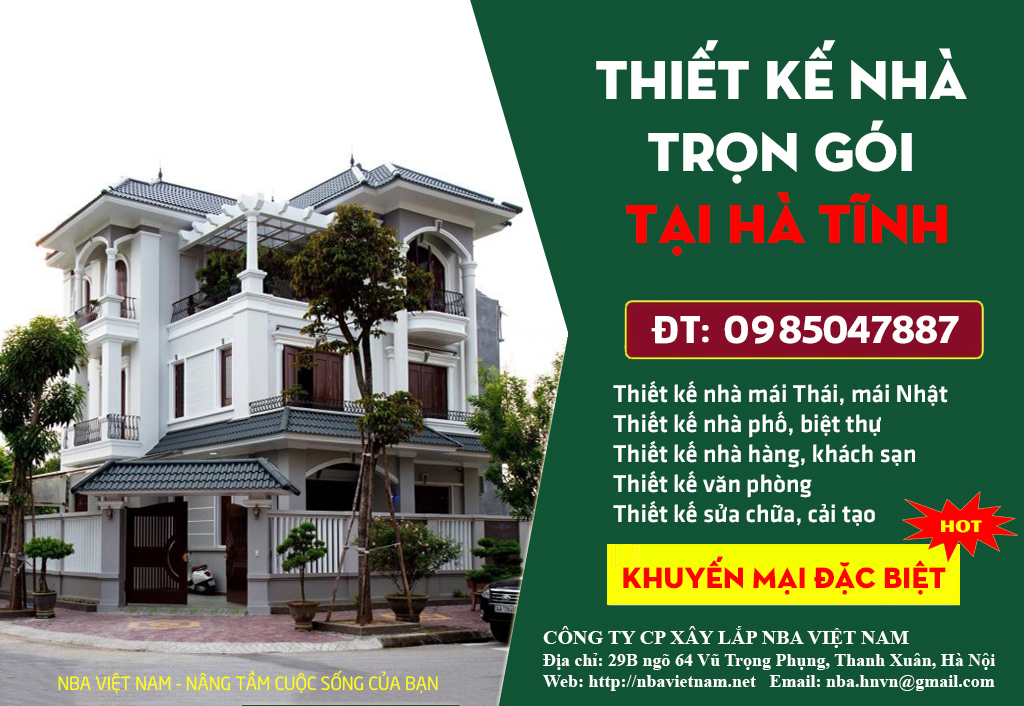 thiet ke nha tron goi tai ha tinh