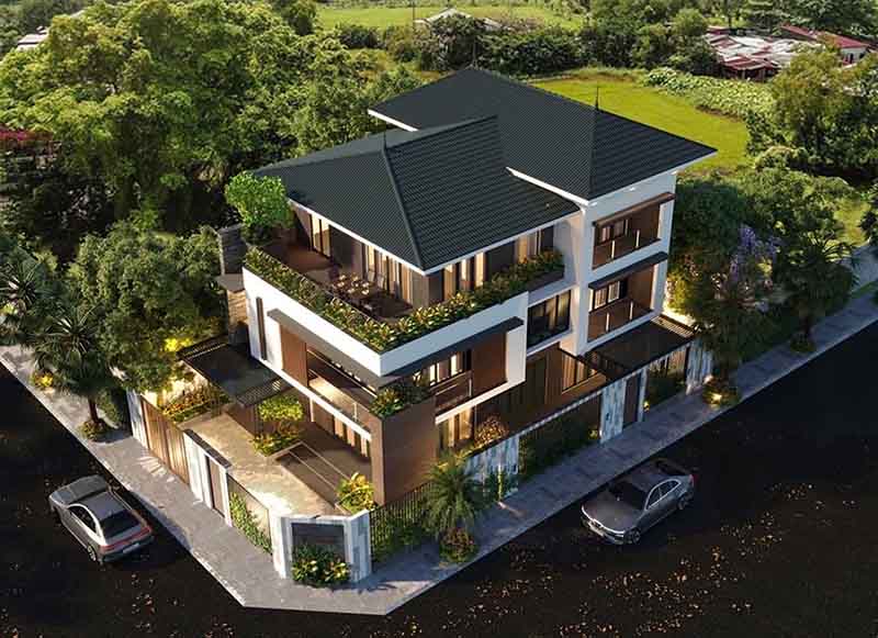 biet thu hien dai co mai kieu nhat