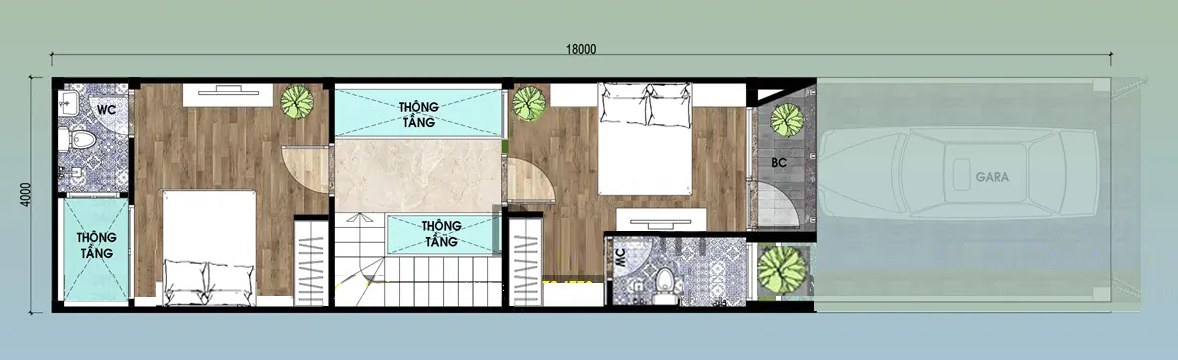 mau nha ong 2 tang 4x18m 7