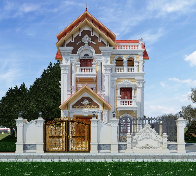 mau thiet ke nha biet thu 9
