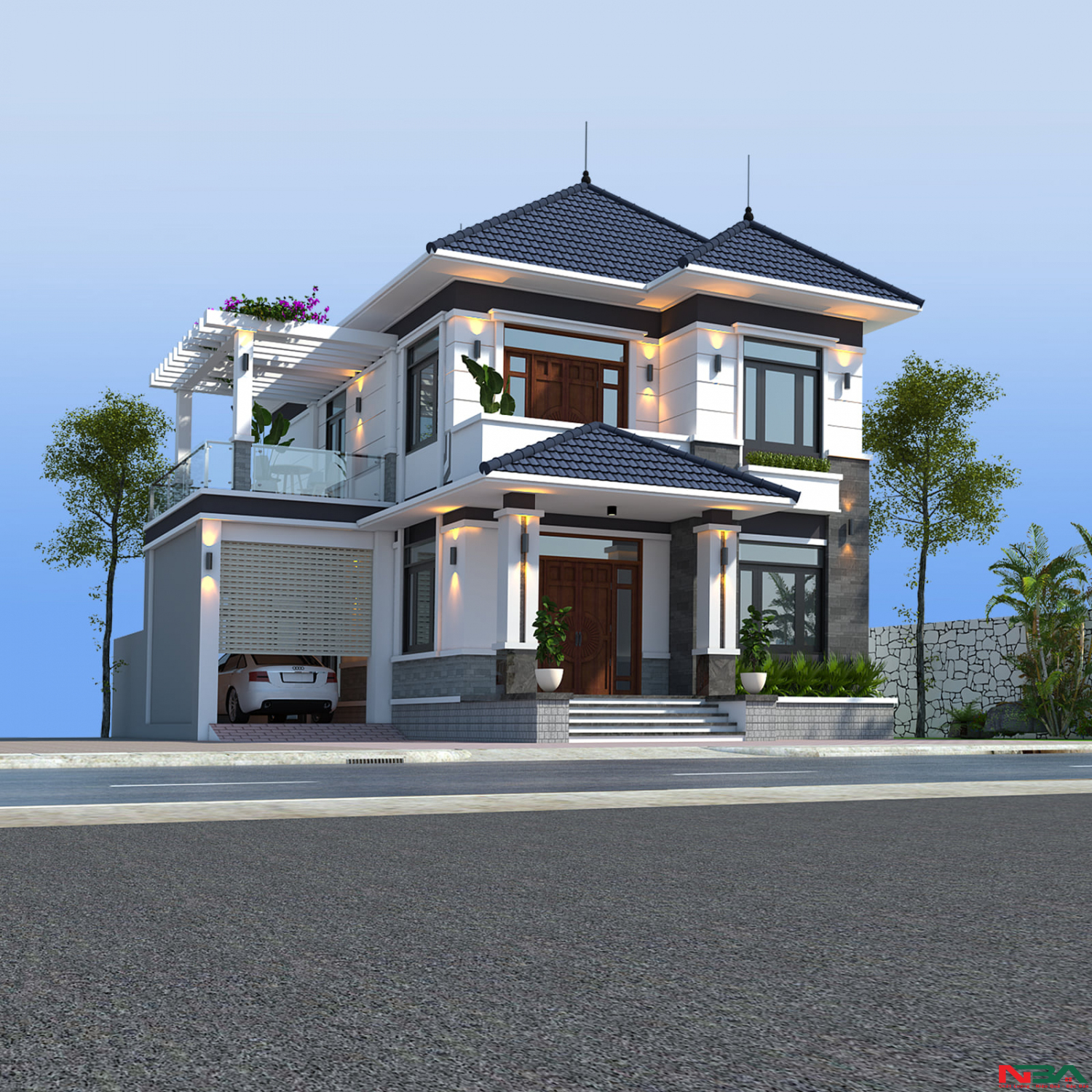 nha mai nhat 2 tang 1