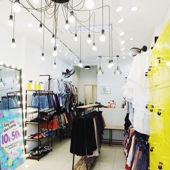 thiet ke shop quan ao nho theo phong cach kinh doanh