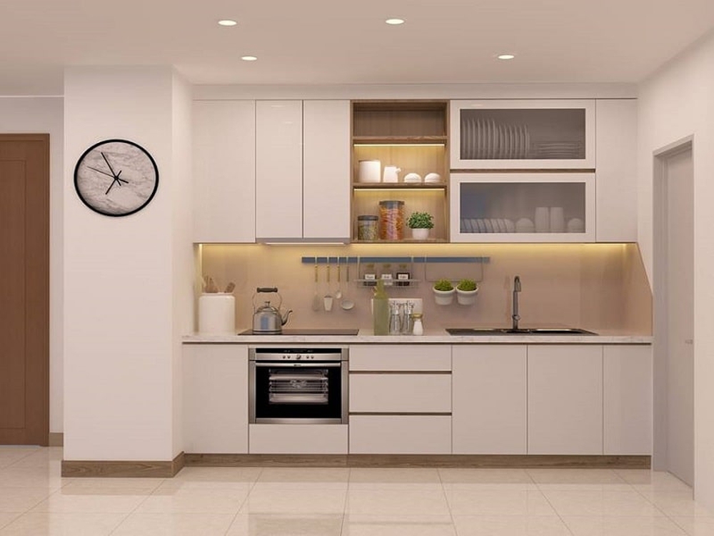 9 giải pháp thông minh dành riêng cho nhà bếp nhỏ - Ảnh 4. Nha bep nho 4