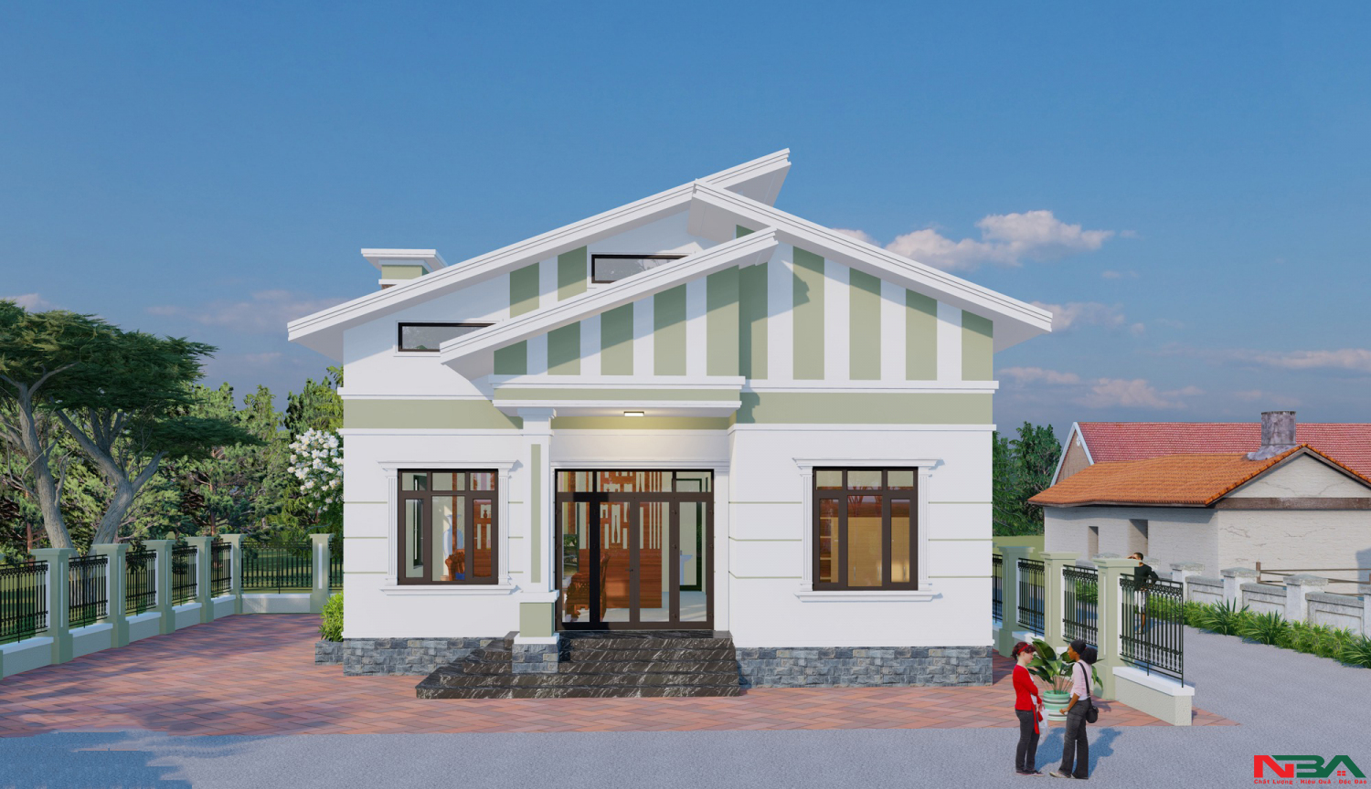 nha mai lech 8x9m 2