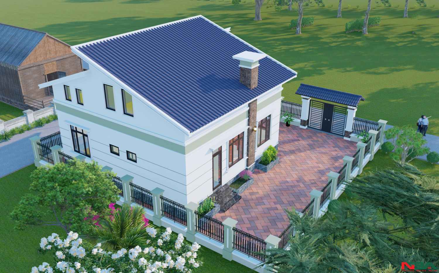nha mai lech 8x9m 3