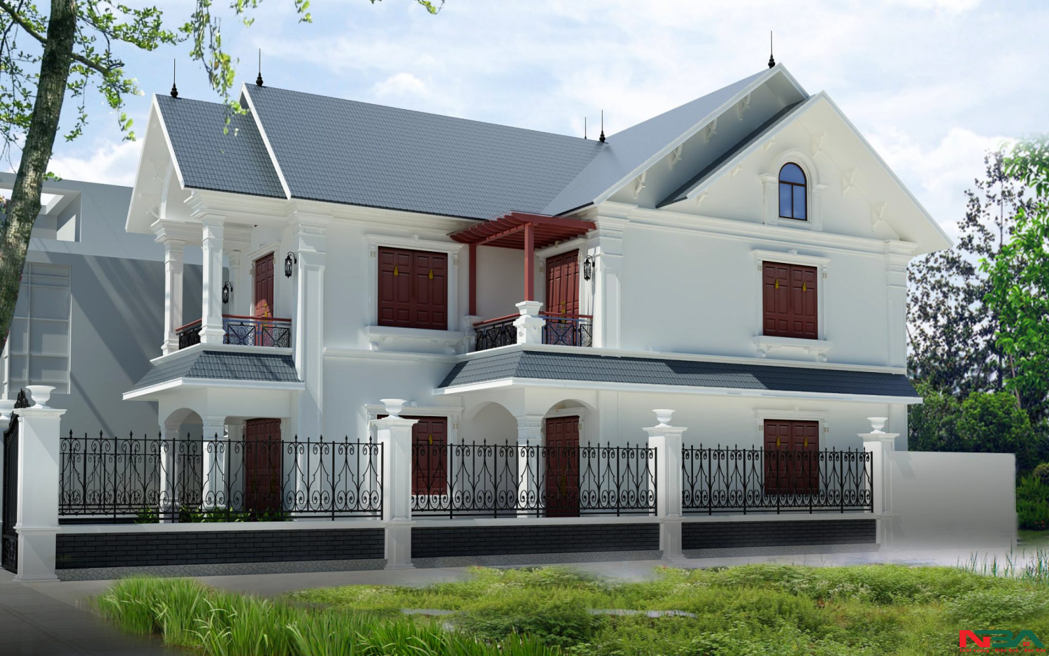 nha mai thai 2 tang 8x18m 2